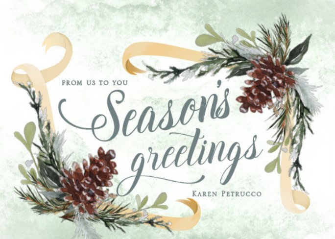 Season’s Greetings card front