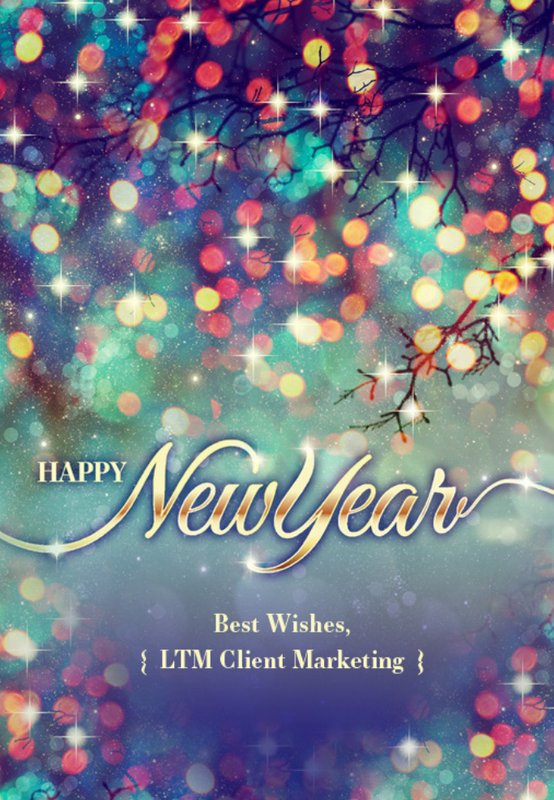 Sparkling New Year card front